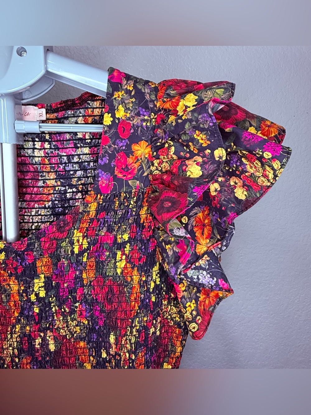 Ivy City Co Hattie Dress in “Night Garden” Floral Smocked Midi Sz-XL - Picture 7 of 9